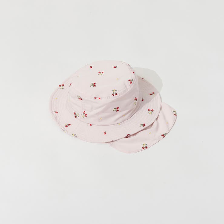 ピンク | 日よけ付き刺しゅうハット | ブランシェス