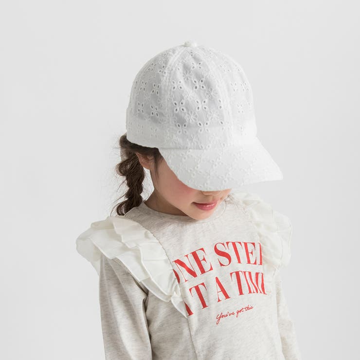 カットワークレースリボンキャップ | ブランシェス | 詳細画像4 