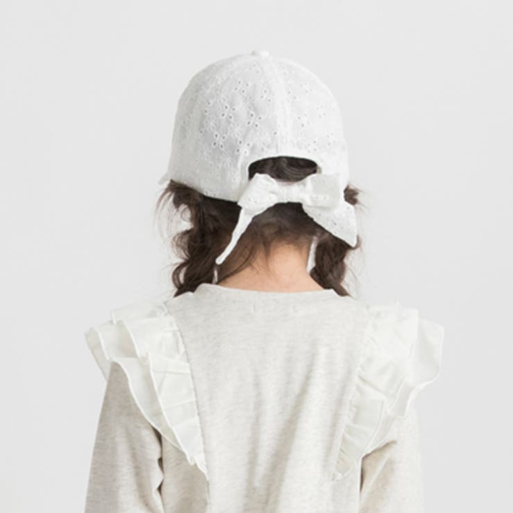 カットワークレースリボンキャップ | ブランシェス | 詳細画像5 