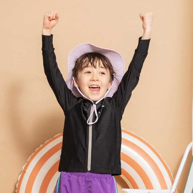 【水着 / SWIM】長袖ラッシュガード | ブランシェス | 詳細画像1 