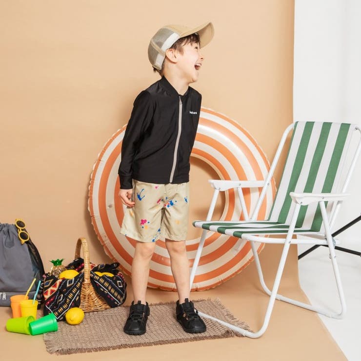 【水着 / SWIM】スプラッシュ総柄サーフパンツ | ブランシェス | 詳細画像3 