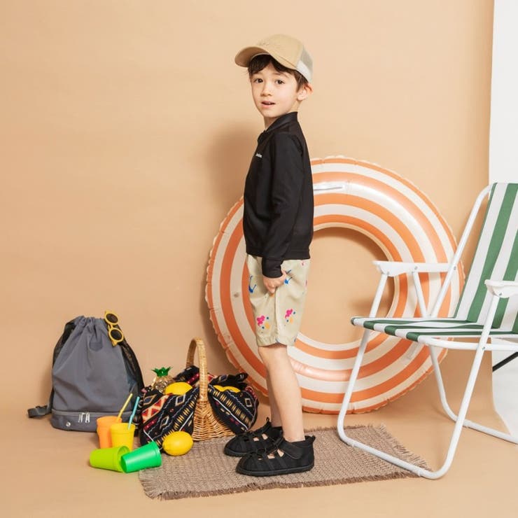 【水着 / SWIM】スプラッシュ総柄サーフパンツ | ブランシェス | 詳細画像4 