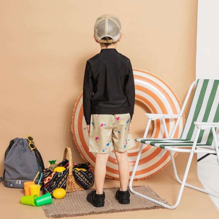 【水着 / SWIM】スプラッシュ総柄サーフパンツ | ブランシェス | 詳細画像5 