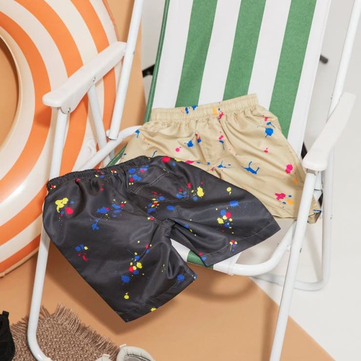 【水着 / SWIM】スプラッシュ総柄サーフパンツ | ブランシェス | 詳細画像7 