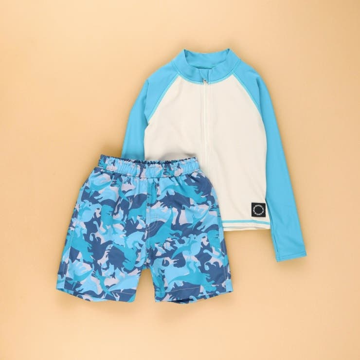 【水着 / SWIM】長袖ラッシュガード＆サーフパンツセット | ブランシェス | 詳細画像2 