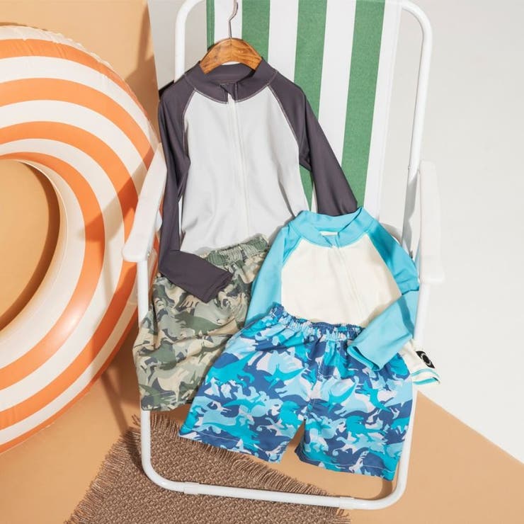 【水着 / SWIM】長袖ラッシュガード＆サーフパンツセット | ブランシェス | 詳細画像22 