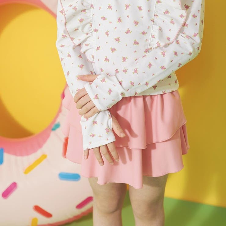 【水着 / SWIM / WEB限定】長袖ラッシュガード＆スカパン２点セット | ブランシェス | 詳細画像12 