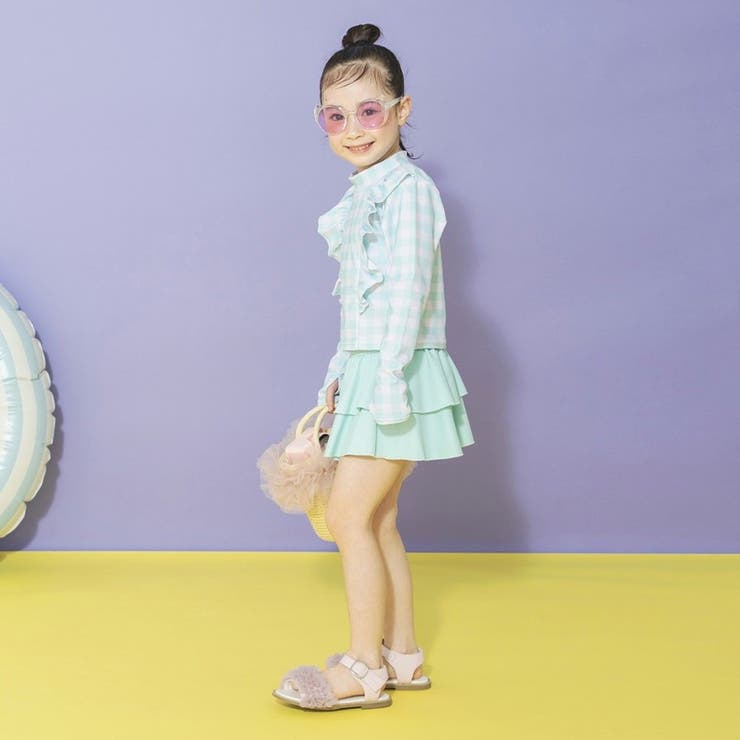 【水着 / SWIM / WEB限定】長袖ラッシュガード＆スカパン２点セット | ブランシェス | 詳細画像27 