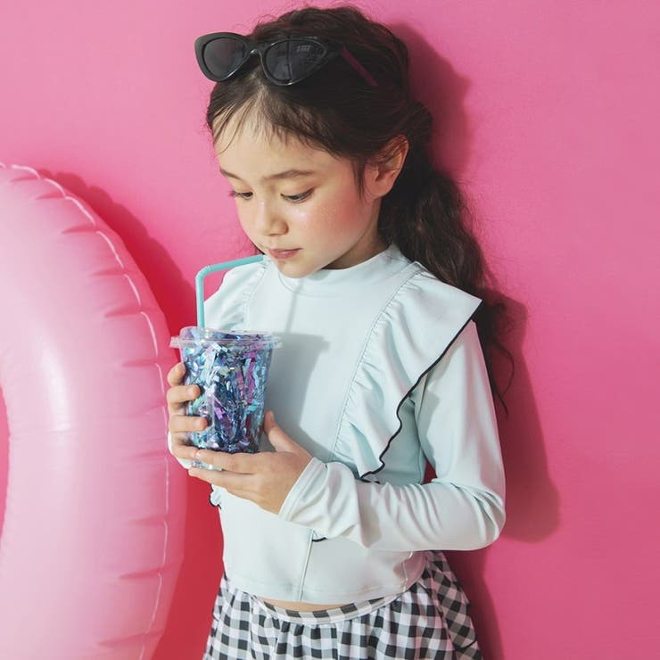 【水着 / SWIM / WEB限定】長袖ラッシュガード＆スカパン２点セット | ブランシェス | 詳細画像6 