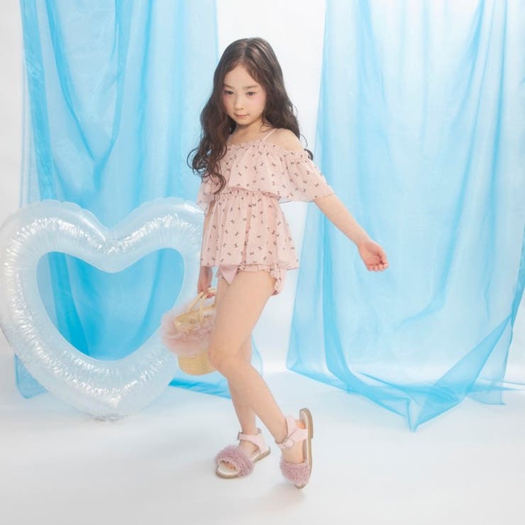 【水着 / SWIM】シャーベットシフォンタンキニ | ブランシェス | 詳細画像3 