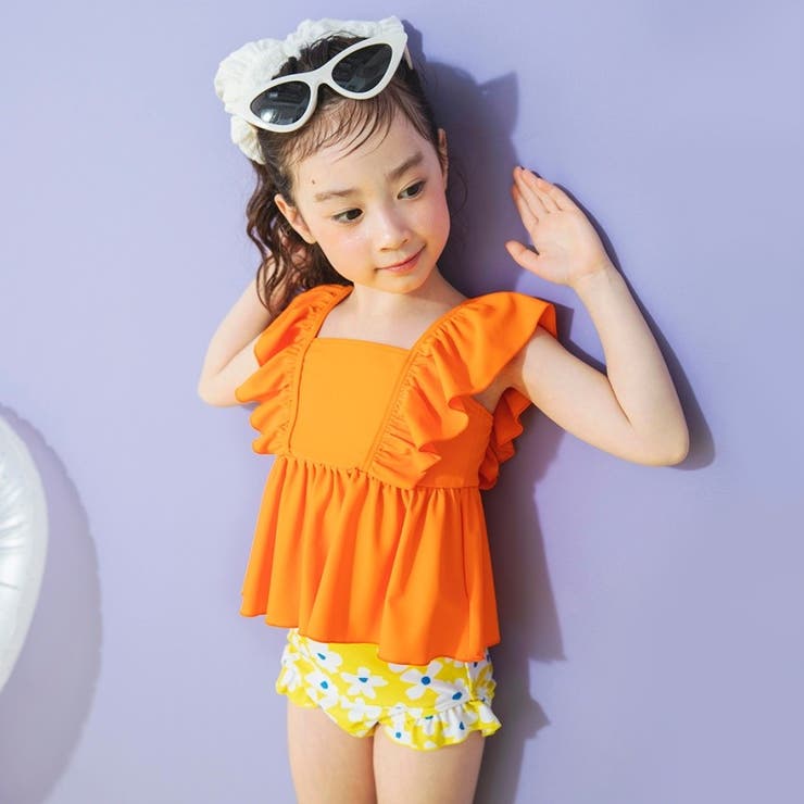 オレンジ | 【水着 / SWIM】フリルタンキニ | ブランシェス