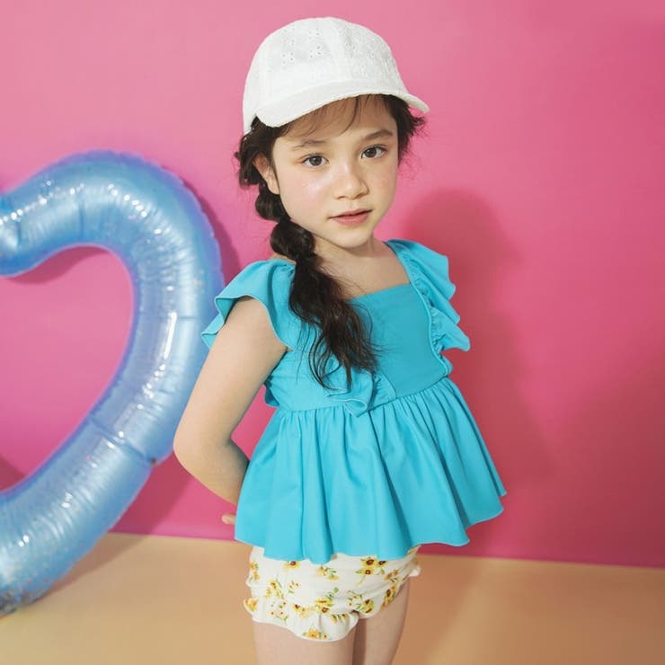 エメラルドグリーン | 【水着 / SWIM】フリルタンキニ | ブランシェス