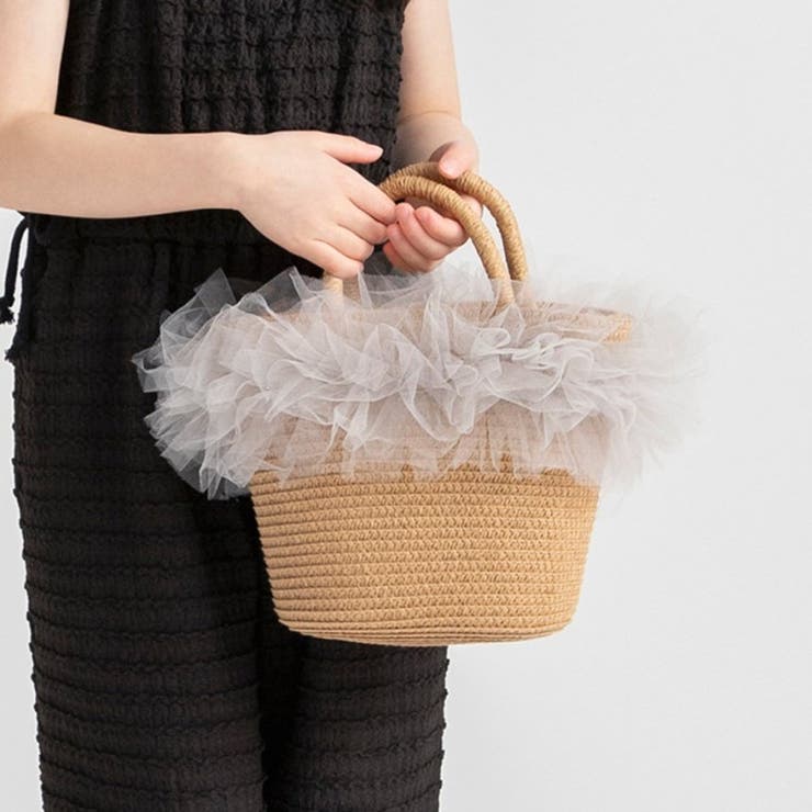 ライトグレー | チュールフリルペーパーバッグ | ブランシェス
