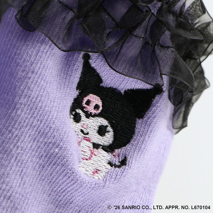 【サンリオキャラクターズ】ワンポイント刺繍 チュールフリルソックス メロクロ | ブランシェス | 詳細画像12 