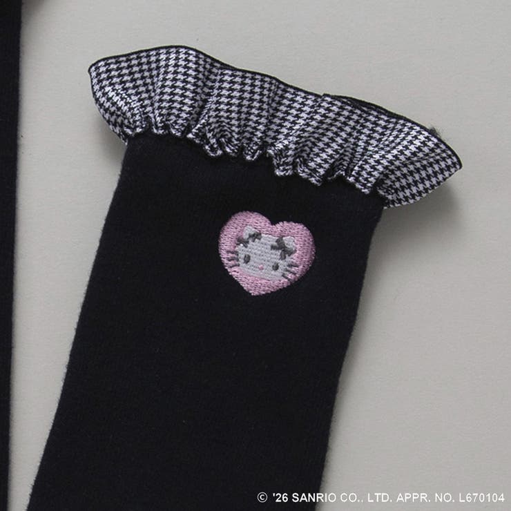 【サンリオキャラクターズ】ハート刺繍 フリル ハイソックス | ブランシェス | 詳細画像4 