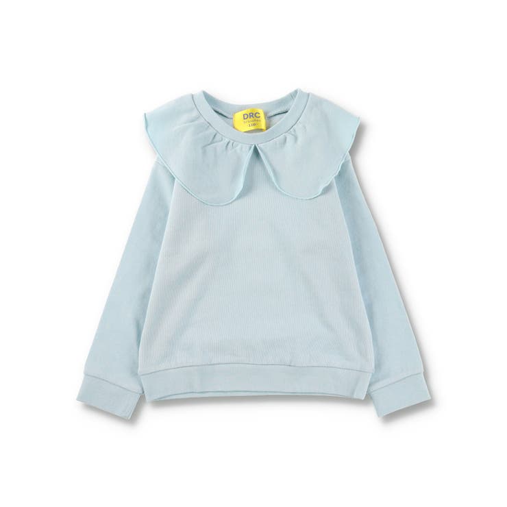 サックス | 【DRC】襟付き裏毛トレーナー スゥエット | ブランシェス