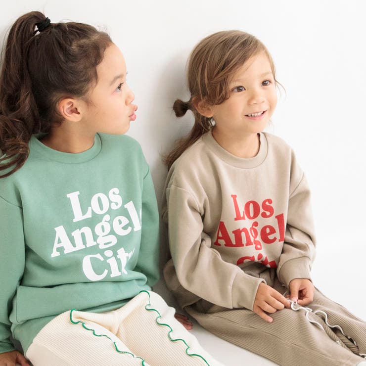 ベージュ | 【DRC】あったかグラフィック裏起毛トレーナー スウェット | ブランシェス