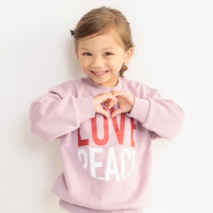 ピンク | 【DRC】あったかグラフィック裏起毛トレーナー スウェット | ブランシェス