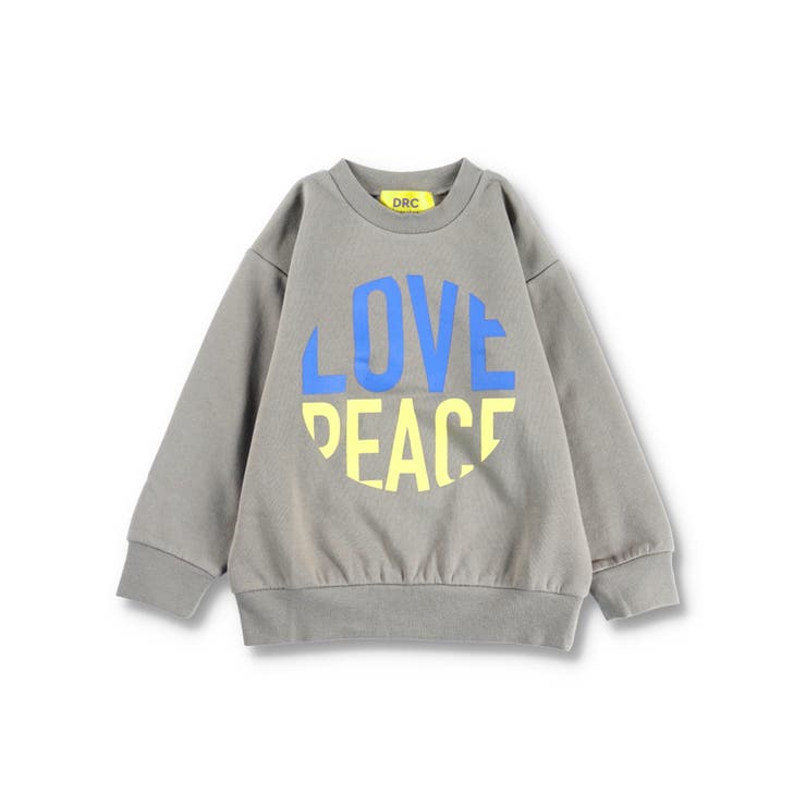 ライトグレー | 【DRC】あったかグラフィック裏起毛トレーナー スウェット | ブランシェス