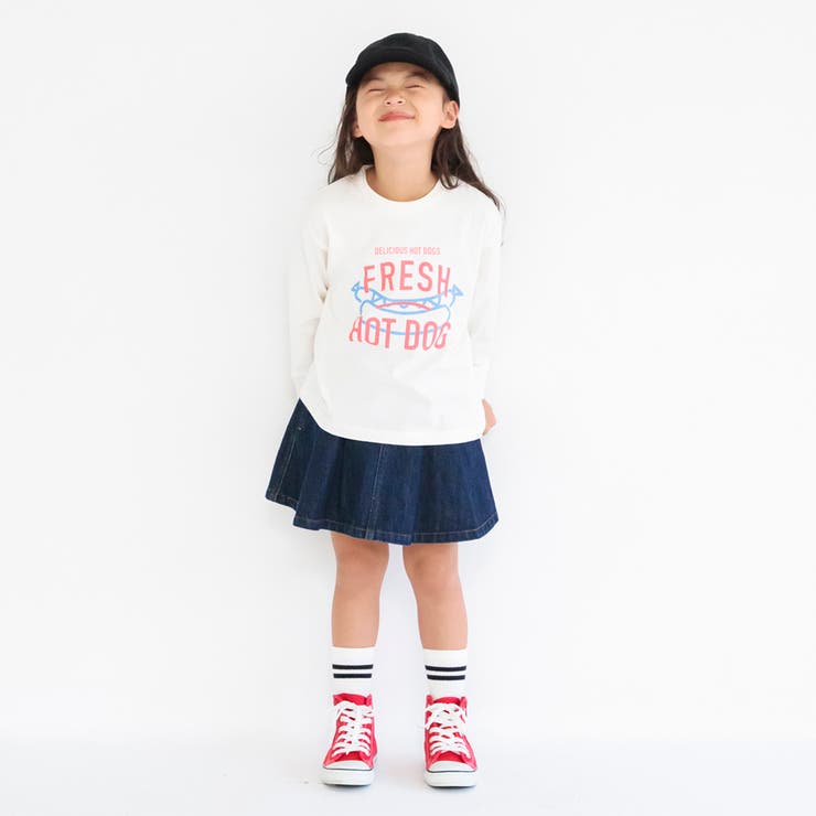 【WEB限定/DRC】綿100％bコレグラフィック長袖Tシャツ ロンT | ブランシェス | 詳細画像17 