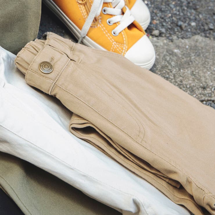 ベージュ | 【WEB限定/DRC】スーパータックテーパードストレッチツイルパンツ | ブランシェス