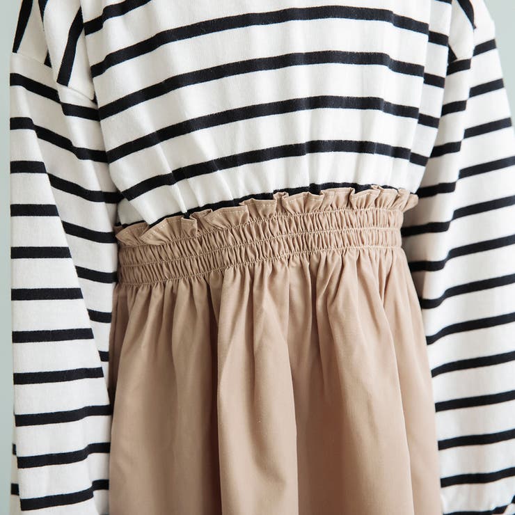 【WEB限定/DRC/お肌に嬉しい綿100％】ドッキング長袖ワンピース | ブランシェス | 詳細画像7 