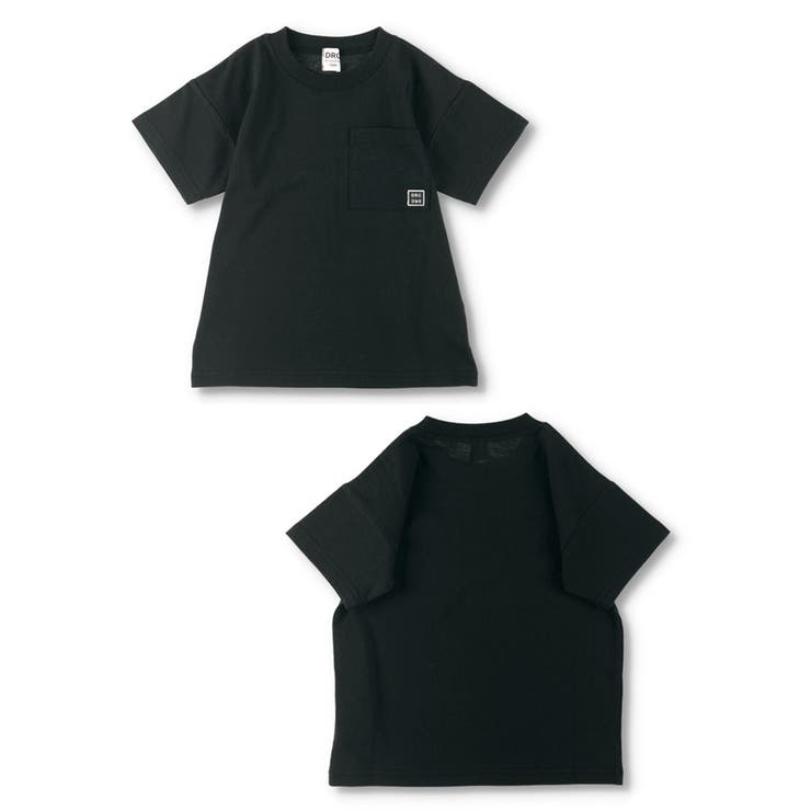 ブラック | 【WEB限定/DRC/お肌に嬉しい綿100％】ポケット半袖Tシャツ | ブランシェス