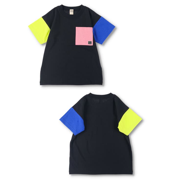 93:ブラック | 【WEB限定/DRC/お肌に嬉しい綿100％】ポケット半袖Tシャツ | ブランシェス