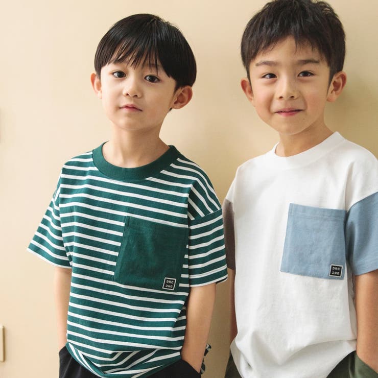 95:グリーン | 【WEB限定/DRC/お肌に嬉しい綿100％】ポケット半袖Tシャツ | ブランシェス