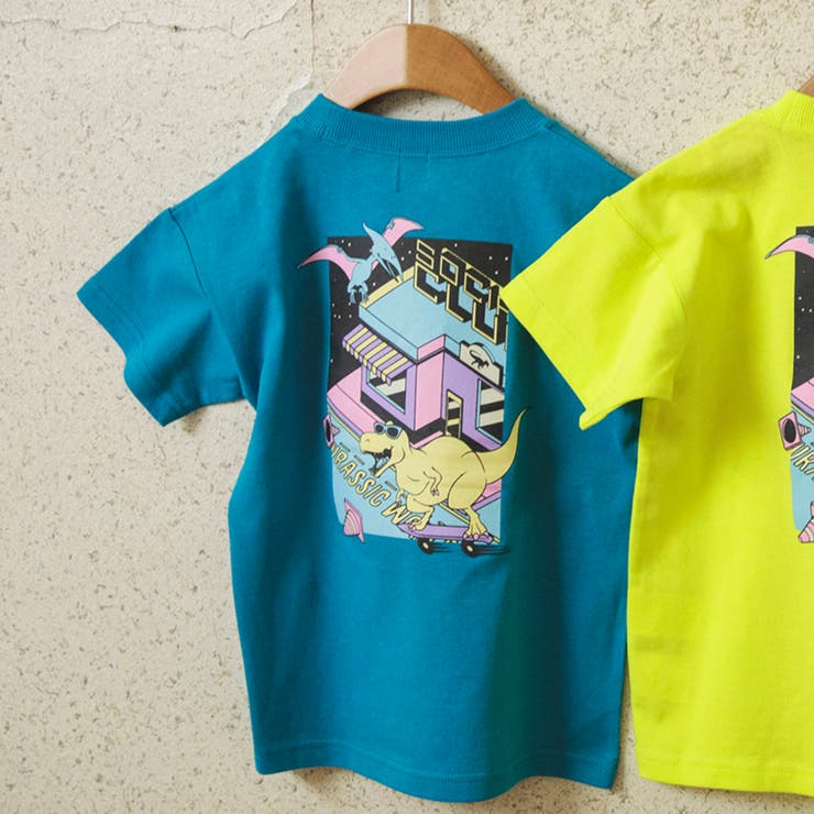 エメラルドグリーン | 【WEB限定/DRC/お肌に嬉しい綿100％】アソートグラフィック半袖Tシャツ | ブランシェス