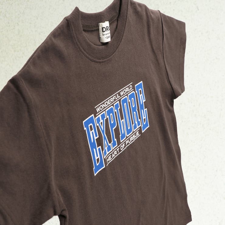 ロゴ1-ブラウン | アソートグラフィック半袖BIGTシャツ | ブランシェス