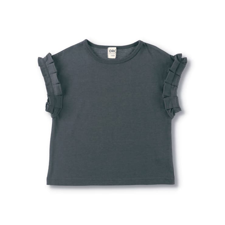 【WEB限定/DRC/やわらか天竺】袖タックフリル半袖Tシャツ | ブランシェス | 詳細画像14 