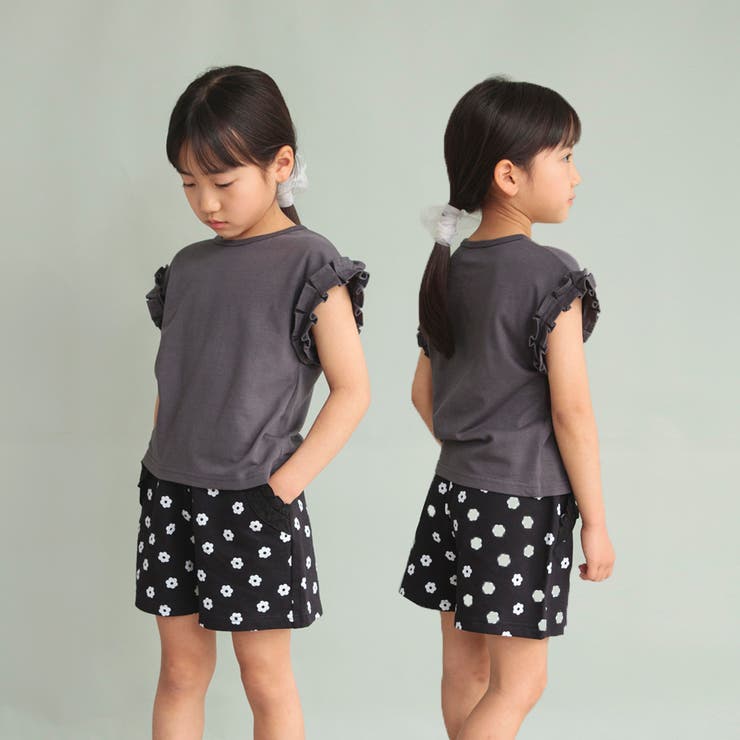 【WEB限定/DRC/やわらか天竺】袖タックフリル半袖Tシャツ | ブランシェス | 詳細画像15 