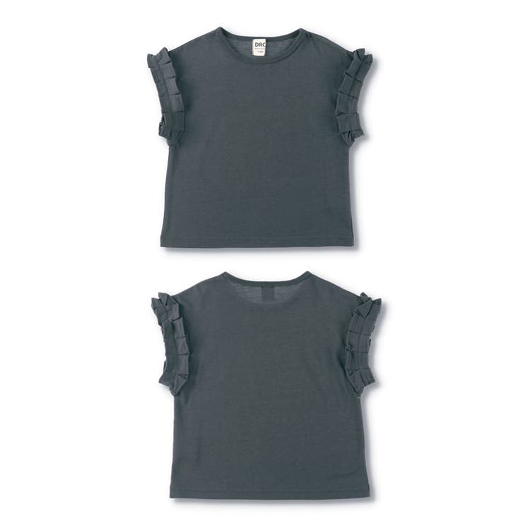 【WEB限定/DRC/やわらか天竺】袖タックフリル半袖Tシャツ | ブランシェス | 詳細画像17 