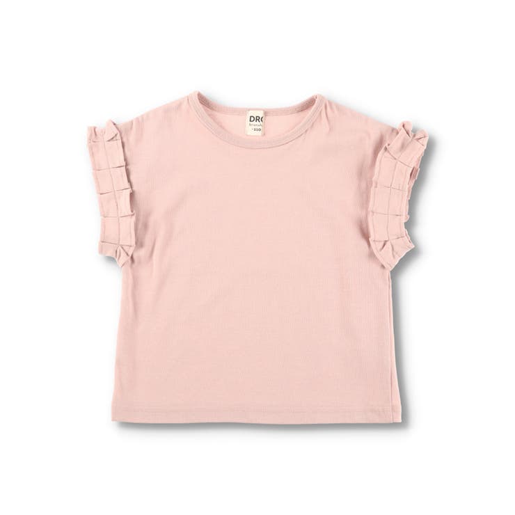 【WEB限定/DRC/やわらか天竺】袖タックフリル半袖Tシャツ | ブランシェス | 詳細画像2 