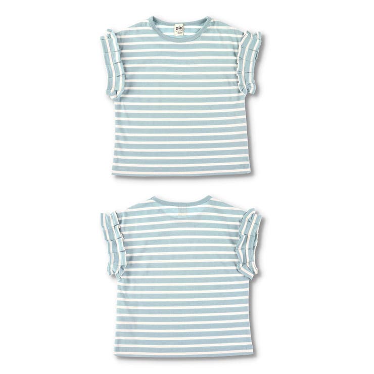 【WEB限定/DRC/やわらか天竺】袖タックフリル半袖Tシャツ | ブランシェス | 詳細画像25 