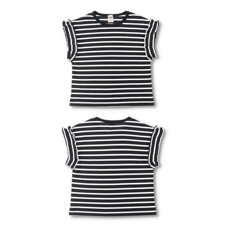 【WEB限定/DRC/やわらか天竺】袖タックフリル半袖Tシャツ | ブランシェス | 詳細画像32 