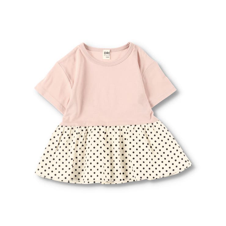 【WEB限定/DRC/やわらか天竺】柄フリル切替半袖Tシャツ | ブランシェス | 詳細画像13 