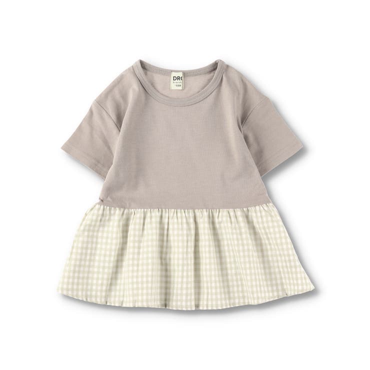 【WEB限定/DRC/やわらか天竺】柄フリル切替半袖Tシャツ | ブランシェス | 詳細画像17 