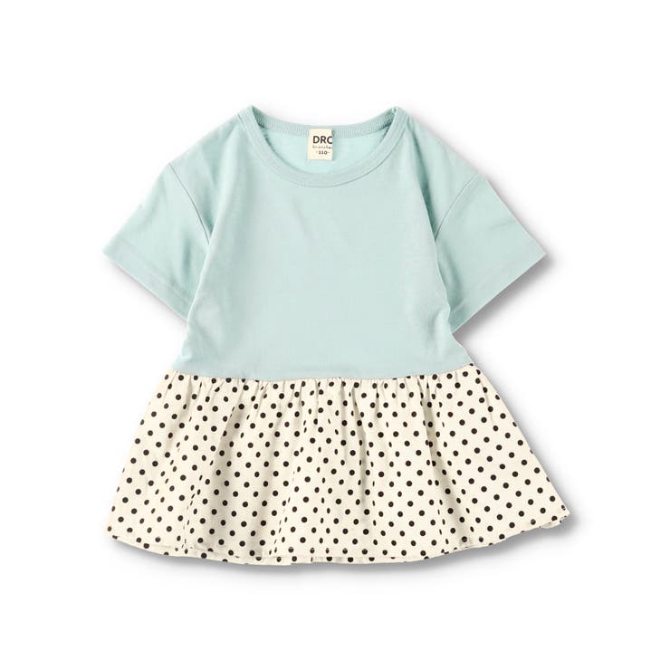 【WEB限定/DRC/やわらか天竺】柄フリル切替半袖Tシャツ | ブランシェス | 詳細画像19 