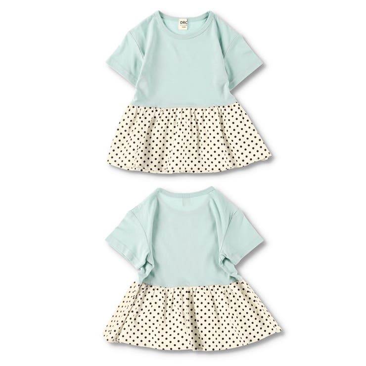 【WEB限定/DRC/やわらか天竺】柄フリル切替半袖Tシャツ | ブランシェス | 詳細画像21 