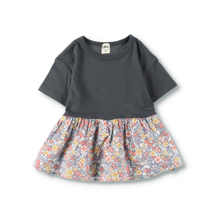 【WEB限定/DRC/やわらか天竺】柄フリル切替半袖Tシャツ | ブランシェス | 詳細画像22 