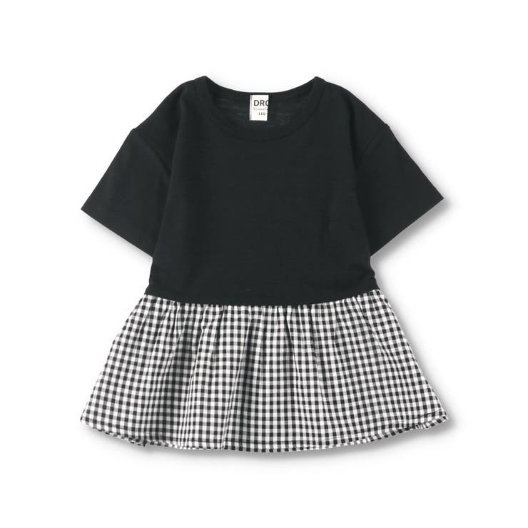 【WEB限定/DRC/やわらか天竺】柄フリル切替半袖Tシャツ | ブランシェス | 詳細画像27 