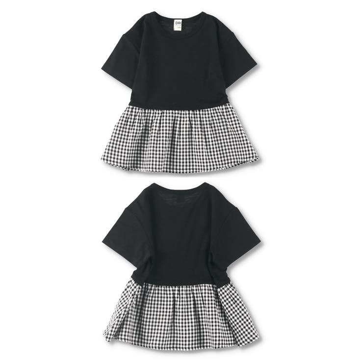 【WEB限定/DRC/やわらか天竺】柄フリル切替半袖Tシャツ | ブランシェス | 詳細画像28 