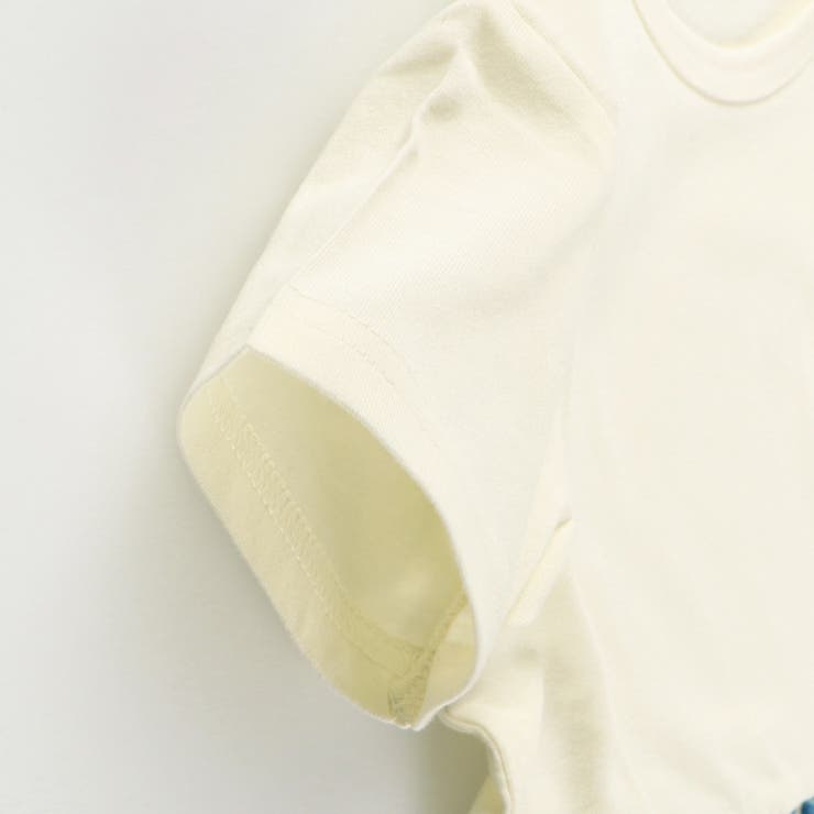 【WEB限定/DRC/やわらか天竺】柄フリル切替半袖Tシャツ | ブランシェス | 詳細画像6 