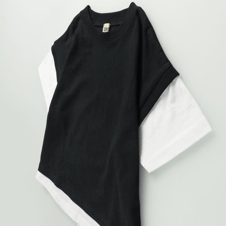 85:ブラック | 【WEB限定/DRC/お肌に嬉しい綿100％】ベストレイヤード半袖Tシャツ | ブランシェス