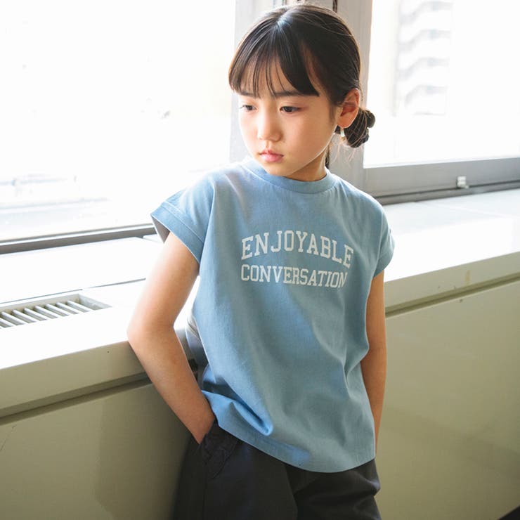 【WEB限定 DRC お肌に嬉しい綿100％】アソートロゴフレンチスリーブトップ… | ブランシェス | 詳細画像22 