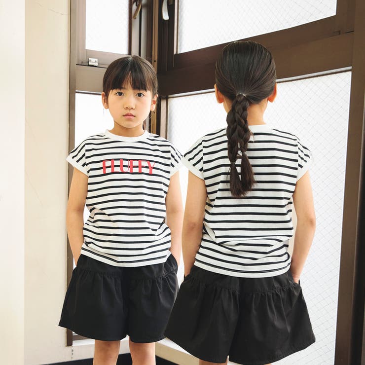 【WEB限定 DRC お肌に嬉しい綿100％】アソートロゴフレンチスリーブトップ… | ブランシェス | 詳細画像34 