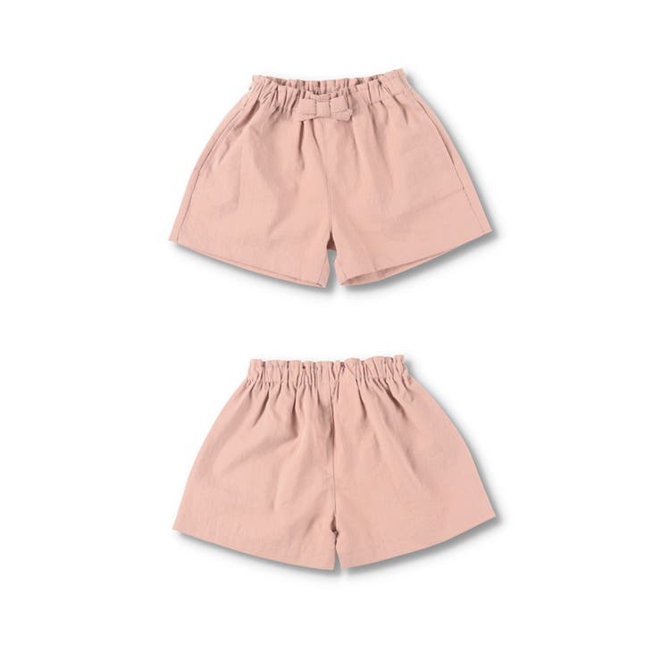 ベージュ ウエストリボン付きショートパンツ WEB限定/DRC】ウエストリボンショートパンツ[品番：BRSK0008166
