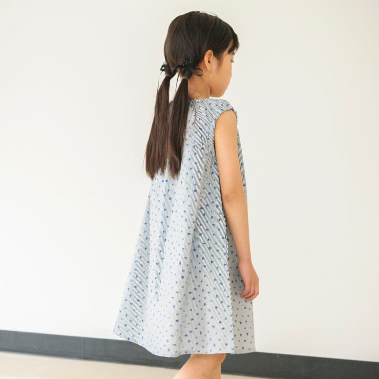 【WEB限定/DRC/綿100％】総柄ノースリーブワンピース | ブランシェス | 詳細画像16 